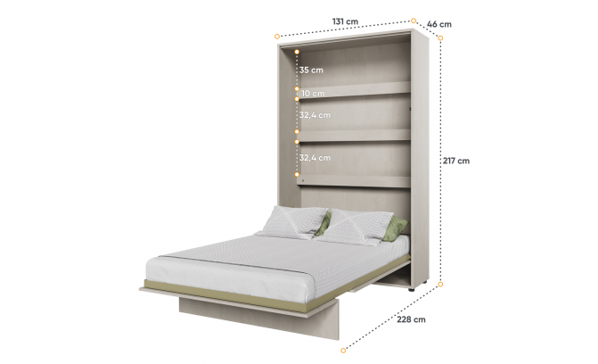 Vertikālā gulta Concept Junior CJ-01 120x200